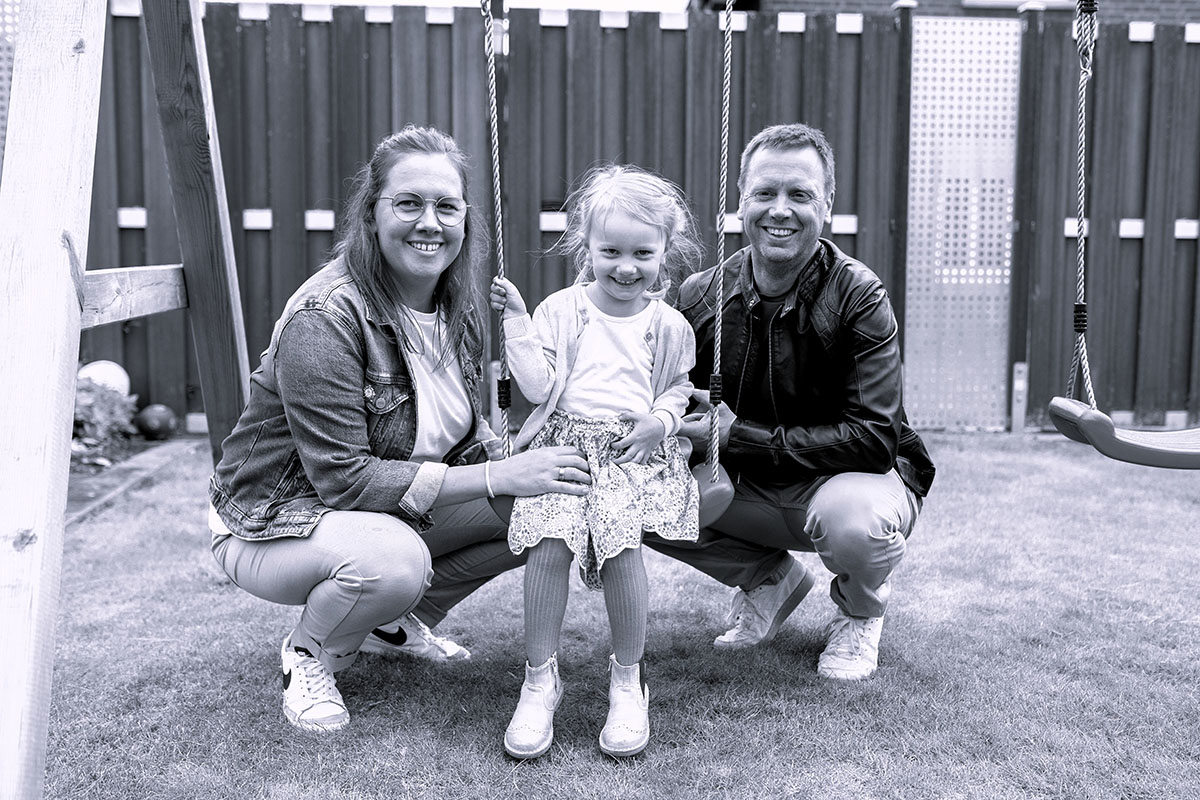 Familie Rütters Ich, Steffen Rütters - meine Ehefrau Jule und unsere Tochter Ava
